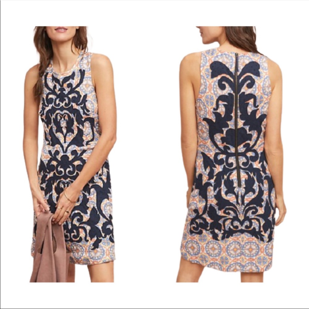 ANTHROPOLOGIE - Owen Embroidered Dress size 2